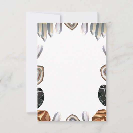 Geologie Verjaardagsuitnodiging Rocks, Pareltjes k Kaart (Achterkant)