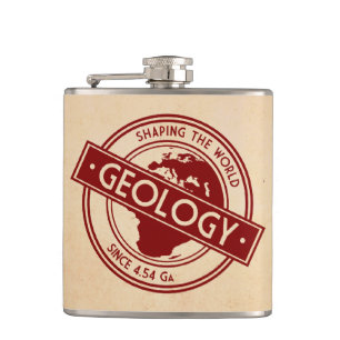 Geologie - vormgeving van de Logo in de wereld (Eu Heupfles