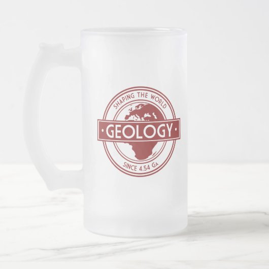 Geologie - vormgeving van de Logo in de wereld (Eu Matglas Bierpul (Links)