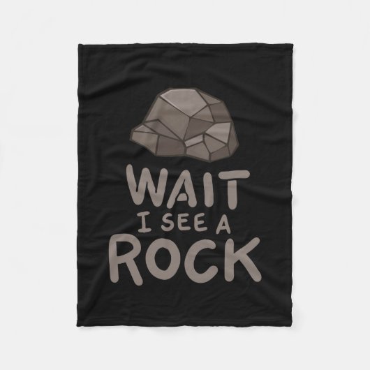 Geologie, wacht, ik zie een rots. fleece deken (Voorkant)
