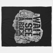 Geologie, wacht, ik zie een rots. fleece deken (Voorkant (Horizontaal))