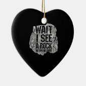 Geologie, wacht, ik zie een rots. keramisch ornament (Rechts)