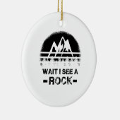 Geologie, wacht, ik zie een rots. keramisch ornament (Rechts)