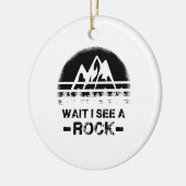 Geologie, wacht, ik zie een rots. keramisch ornament (Links)