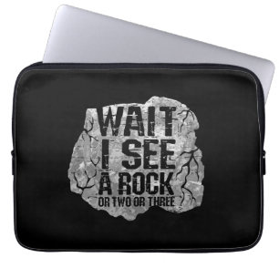 Geologie, wacht, ik zie een rots. laptop sleeve