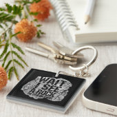 Geologie, wacht, ik zie een rots. sleutelhanger (Voorkant Rechts)