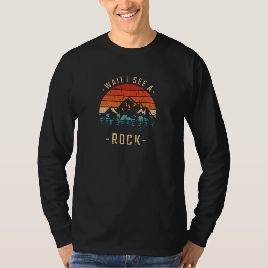 Geologie, wacht, ik zie een rots. t-shirt (Voorkant)