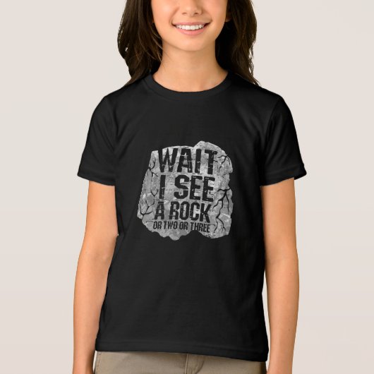 Geologie, wacht, ik zie een rots. Tri-Blend shirt (Voorkant)