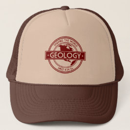 Geologie- Wereldvorming Logo (Noord-Amerika) Trucker Pet