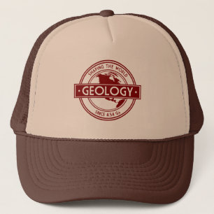 Geologie- Wereldvorming Logo (Noord-Amerika) Trucker Pet