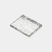 Geologie Wit Graniet Rock Textuur met Tekst Post-it® Notes (Schuin)