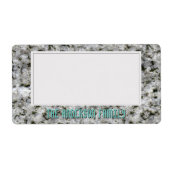 Geologie Witte Graniet Rock Textuur Opslag Sticker (Voorkant)