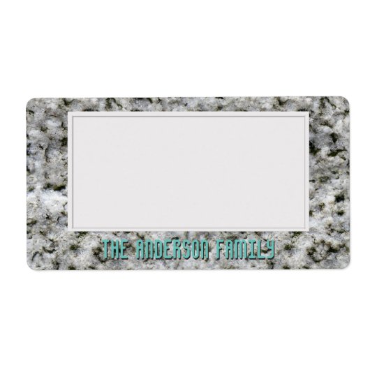 Geologie Witte Graniet Rock Textuur Opslag Sticker (Voorkant)