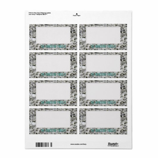 Geologie Witte Graniet Rock Textuur Opslag Sticker (Full Sheet)