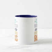 Geologiegeschenk, gemakkelijk afgeleid door Rocks  Mok (Midden)