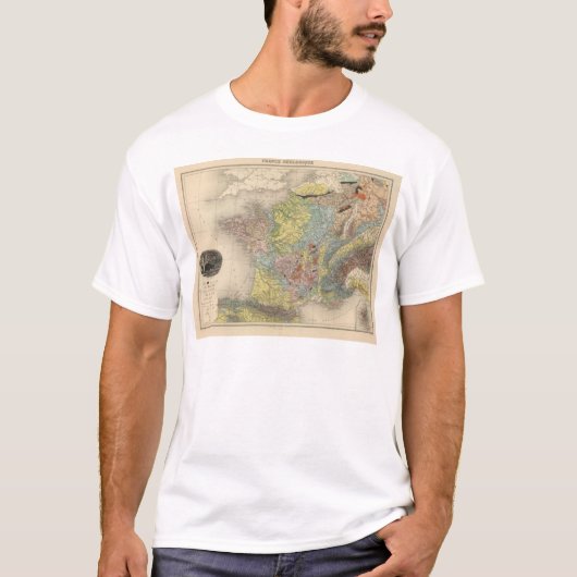 Geologisch Frankrijk T-shirt (Voorkant)