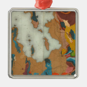 Geologisch Utah Basin Metalen Ornament