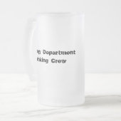 Geologische afdeling Drink bemanningsleden Matglas Bierpul (Voorkant links)