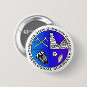 Geologische afdeling Logo Ronde Button 5,7 Cm (Voorkant /achterkant)