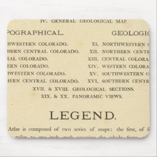 Geologische en geografische atlas van Colorado Muismat