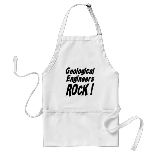 Geologische Engineers Rock! Apron Standaard Schort (Voorkant)