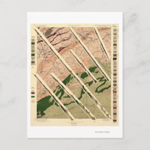 Geologische enquête bij Tennessee en Noord-Korea Briefkaart