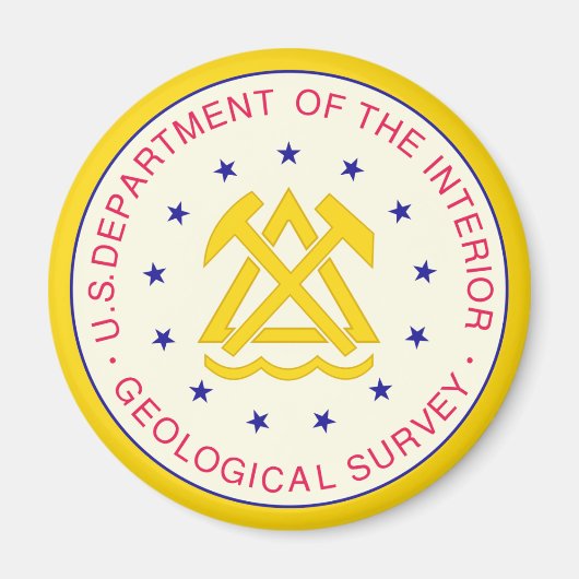 Geologische enquête Verenigde Staten Magneet (Voorkant)