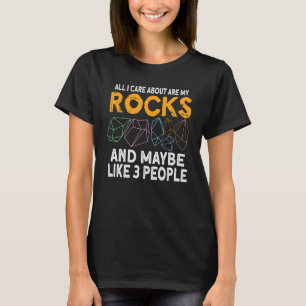 Geologische geoloog Stone Rock Hunting Agate Hunte T-shirt