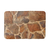 Geologische gesteente wandstructuur Golden Sinaasa Badmat (Voorkant)
