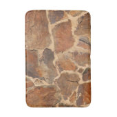 Geologische gesteente wandstructuur Golden Sinaasa Badmat (Voorkant Verticaal)