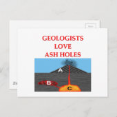 geologische grap briefkaart (Voorkant / Achterkant)