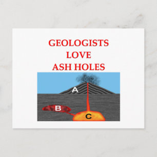 geologische grap briefkaart