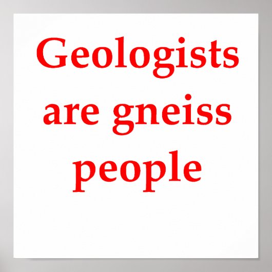 geologische grap poster (Voorkant)