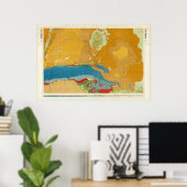 Geologische groenrivierbekken poster (Thuiskantoor)
