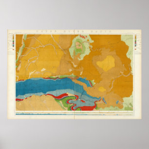 Geologische groenrivierbekken poster