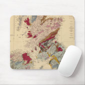 Geologische kaart, Britse eilanden Muismat (Met muis)