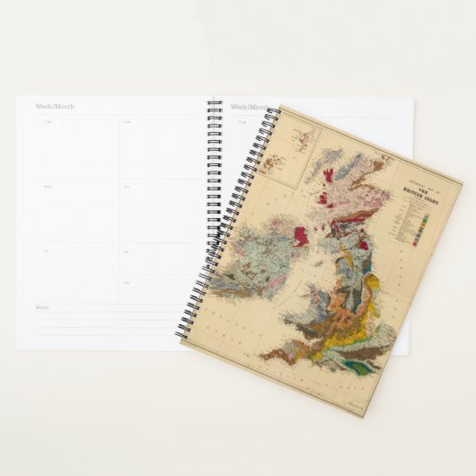 Geologische kaart, Britse eilanden Planner (Display)