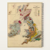 Geologische kaart, Britse eilanden Planner (Achterkant)