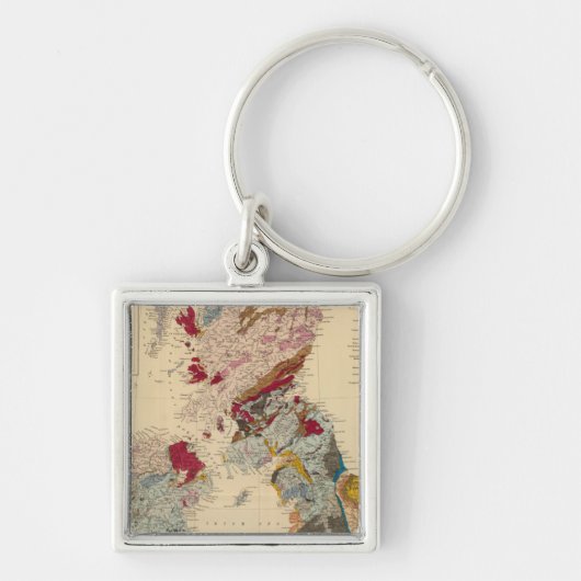 Geologische kaart, Britse eilanden Sleutelhanger (Voorkant)