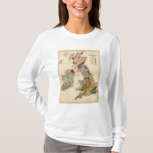 Geologische kaart, Britse eilanden T-shirt