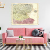 Geologische kaart Dublin Canvas Afdruk (Insitu (Woonkamer))