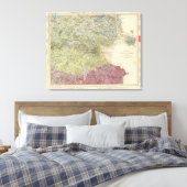 Geologische kaart Dublin Canvas Afdruk (Insitu (Slaapkamer))