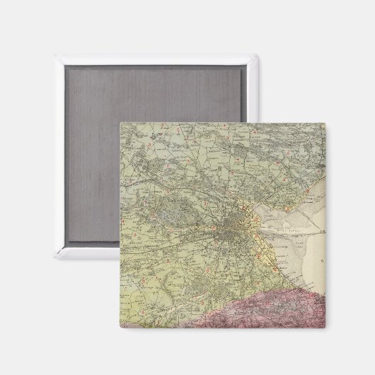 Geologische kaart Dublin Magneet (Voorkant / Achterkant)