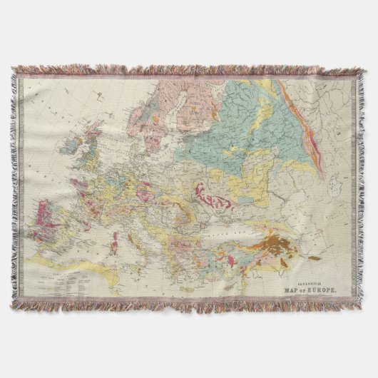 Geologische kaart Europa Deken (Voorkant)