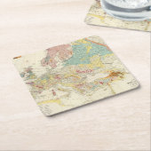 Geologische kaart Europa Kartonnen Onderzetters (Schuin)