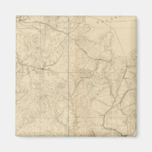 Geologische kaart met het Zuid-Westerne gedeelte Magneet