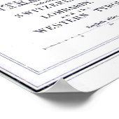  geologische kaart van de Alpen (1876) Poster (Hoek)