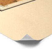 Geologische kaart van de Quadrangle van het meer - Poster (Hoek)