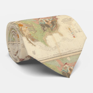  Geologische kaart van de Verenigde Staten (1856) Stropdas