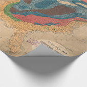  Geologische kaart van de Verenigde Staten (1872) Cadeaupapier (Hoek)